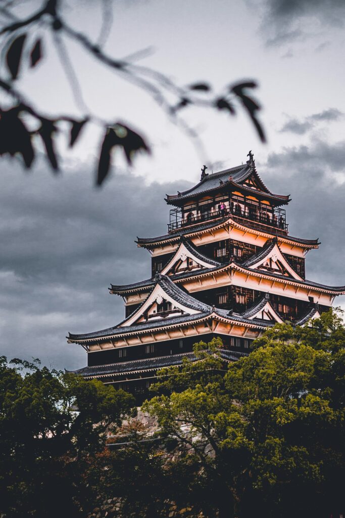 Kyoto pagoda and traditional streets